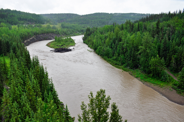 View of the Kiskatinaw River